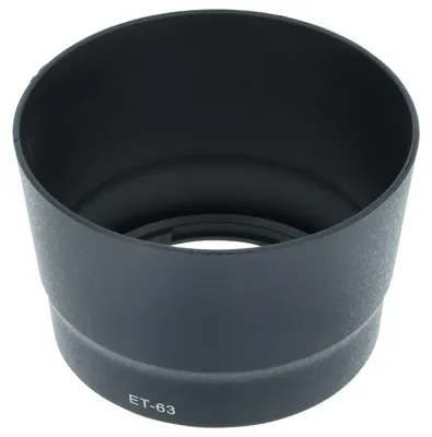 Produktbild von vhbw Gegenlichtblende kompatibel mit Canon EF-S 55-250/4-5.6 IS STM 58mm Objektiv, Rund, Bajonettverschluss, 8,8 cm, schwarz