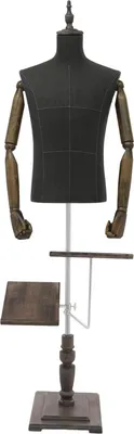 Image de Mannequin homme / Torse / Haut du corps - Bois, Pour costume et chemise, Présentoir de magasin - Marron