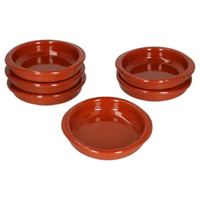 Produktbild von 6er Set Cazuela mit Griffen Ton-Schale Bernd Ø 10,5cm Größe XS Mittelalter Wikinger