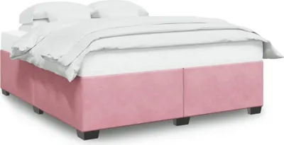 Produktbild von vidaXL Bettgestell Rosa 200x200 cm Samt