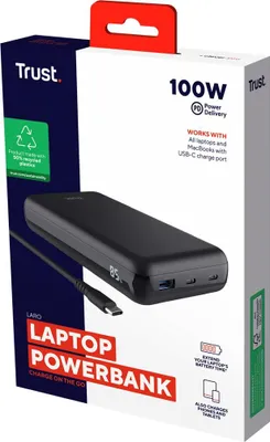 Produktbild von 25240 TRUST Laro Powerbank 100 W schwarz