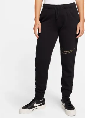 Produktbild von Nike W Nsw Club Flc Shine Mr Pant Black Xs