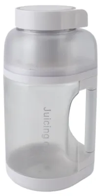 Produktbild von Tragbarer Mixbecher 1500 ml, über USB aufladbarer, multifunktionaler, kabelloser Entsafter und Mixer für Obst und Gemüse, weiß