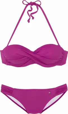 Produktbild von s.Oliver Bügel-Bandeau-Bikini fuchsia Größe 40 Cup D