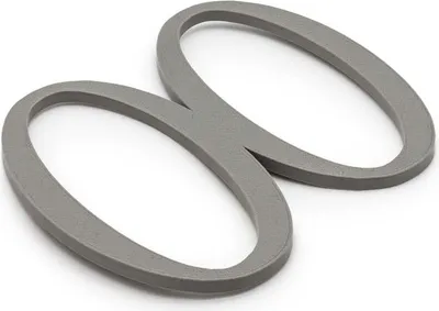 Produktbild von Zwayve 00 Türschild WC Toiletten Klo 3D Schriftzüge Gästetoilette Toilettenschild Selbstklebend Grau