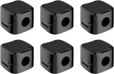 Productafbeelding van Famanu kabelclips, 6 stuks - Zelfklevende wandorganizers in zwart