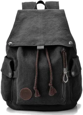 Image de Sac à dos vintage noir pour les sports de plein air