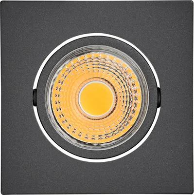 Produktbild von LED Downlight "A 5068Q T Flat" 8W 930 (Warmweiß) Schwarz matt dimmbar