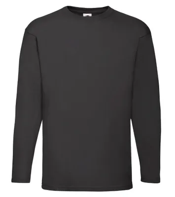 Obrázek produktu pro Fruit of the Loom F610380 tričko dlouhý rukáv pánské bavlna černá - velikost 2XL
