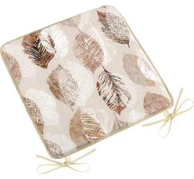 Immagine prodotto di Cuscino di seduta EMA liscio - 40x40 cm - Beige,Marrone