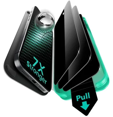 Produktbild von ESR - Privacy Armorite UltraFit Schutzglas (3 Stück) für iPhone 17 Air - schwarz