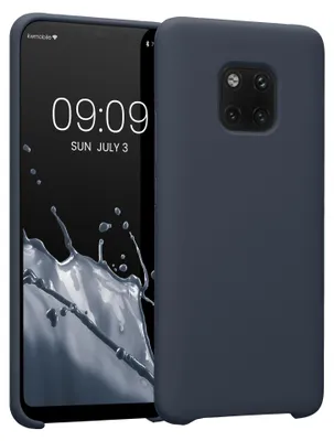 Produktbild von kwmobile Handyhülle für Huawei Mate 20 Pro Hülle - Case Silikon - Kabelloses Laden - Schutzhülle Cover in Heidelbeerblau