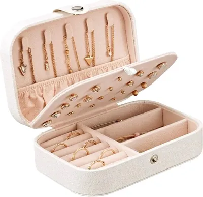 Produktbild von Schmuck-Organisator - Platzsparend - Organisation - Unterwegs - Kunststoff - Sicherheit - Weiß