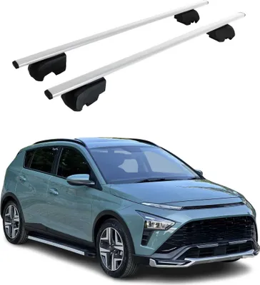 Obrázek produktu pro Střešní nosiče příčné pro Hyundai Bayon 2020-2023 Stříbrné ABE