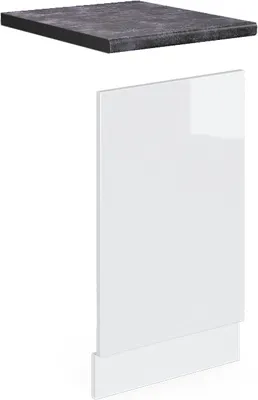 Produktbild von Frontblende Vicco R-Line Weiß Hochglanz 45 cm , AP Anthrazit, Model 46246