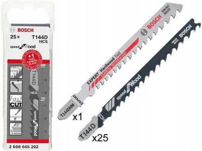 Zdjęcie produktu dla Zestaw brzeszczotów do wyrzynarek T144d 25 szt. + T144dhm 1 szt