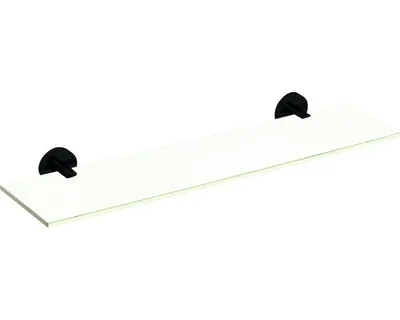Obrázek produktu pro Skleněná police X-ROUND BLACK 600 mm, černá