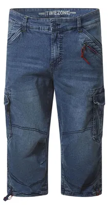 Produktbild von Timezone Gerade Cargoshorts Wadenlang Reißverschluss Taschen Größe: 34W