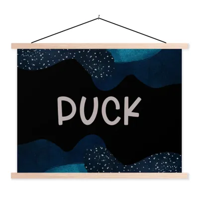 Produktbild von MuchoWow® Textilposter Puck - Pastell - Mädchen 60x45 cm mit holzfarbenen Rahmen - Bild