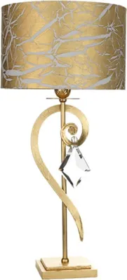 Produktbild von Casa Padrino Luxus Barock Kristall Tischleuchte Gold mit Patina Ø 25 x H. 53 cm - Prunkvolle Barockstil Schreibtischleuchte mit edlem böhmischen Kristallglas - Luxus Qualität -  Italy