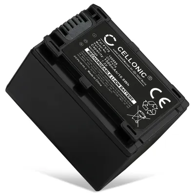 Produktbild von CELLONIC 1x Akku für Kamera Kompatibel mit Sony FDR-AX33, HDR-CX250, HDR-CX270, NP-FV70 - (1500mAh, 7.4V)