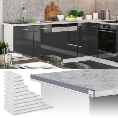 Produktbild von Küchenarbeitsplatte Marmor Weiß – 120 cm