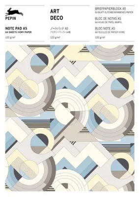 Produktbild von Pepin Briefpapierblock A5 Art Deco