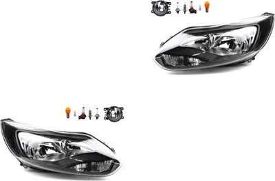Produktbild von Scheinwerfer Satz passend für Ford Focus 11 04/11-09/14 H7 H1 +Nebel+Le. 8200074008 6202E1 00006202E1 6710027 0000620639 620639 0000620 Johns