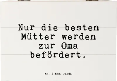 Produktbild von Mr. & Mrs. Panda Box Nur die besten Mütter... 22 x 15 cm - Weiß - Geschenk, Mütter, Familie, Geschenkbox, Kiste mit Deckel, schatztruhe, Schatulle, Oma, Omi, fotobox