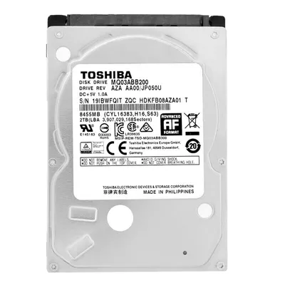 Produktbild von Toshiba MQ03ABB200, 2 TB, 5400 RPM, 16 MB, 2.5", Serial ATA III