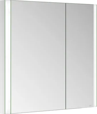 Immagine prodotto di KEUCO SOMARIS Armoire de toilette encastrable 2 portes, asymétrique, avec miroir chauffant, 800mm, 14512002201, 14512002201