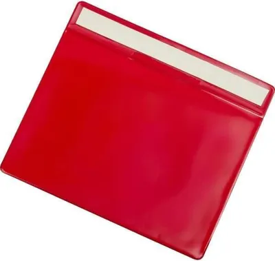 Produktbild von DJOIS Kennzeichnungshülle 168043 A4 rot 10 St./Pack.
