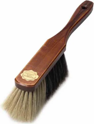 Produktbild von Handfeger Schweifhaar 29 cm lackiert nussbaumfarben