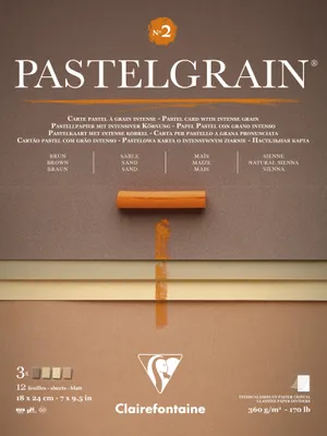 Produktbild von Clairefontaine Block PastelGrain n°2 18x24 cm 12 Blatt, 360g 976060C