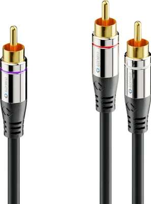 Produktbild von Sonero Subwooferkabel 1,00 m, schwarz