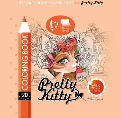 Produktbild von Anti-Stress-Malbuch 200x200 Pretty Kitty 3 – Fresh