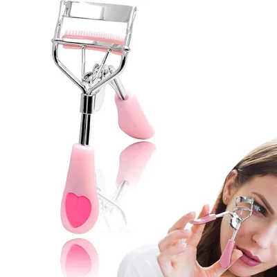 Produktbild von Wimpernzange - Wimpernzange mit Kamm - Volle, geschwungene Wimpern -11x9x3.8cm - Wimpernlifting - Für alle Wimpernformen geeignet