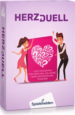 Produktbild von Herzduell Fragespiel für Paare mit lustigen Fragen