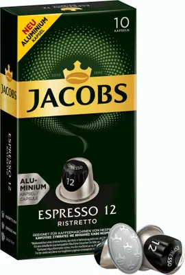 Image de Jacobs Espresso Ristretto | 10 capsules compatibles Nespresso
