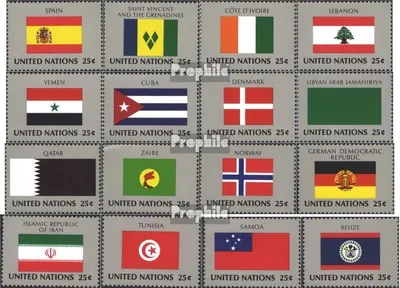 Produktbild von Briefmarken UNO - New York 1988 Mi 553-568 (kompl.Ausg.) gestempelt Mitgliedsstaaten