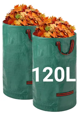 Immagine prodotto di Sacco da giardino Velway 2x120 L, resistente, autoportante, impermeabile, riutilizzabile, per rifiuti da giardino
