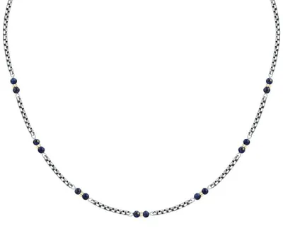 Immagine prodotto di Collana da uomo bicolore con perle di lapislazzuli Terra S1752