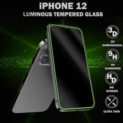 Obrázok produktu pre 1-balenie iPhone 12 Ochranné sklo na displej - Tvrdené sklo 9H - Super kvalita 3D