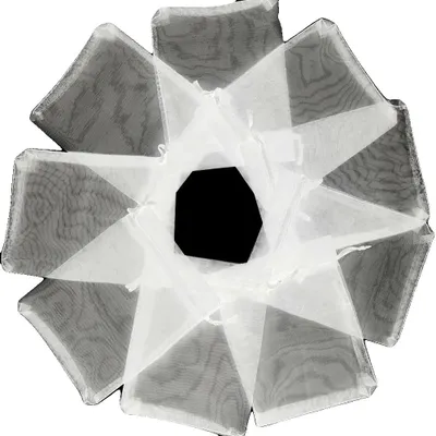 Produktbild von Zugband-Geschenktüten, transparente Organza, 50 Stück, WEISS-a, 5x7cm-a