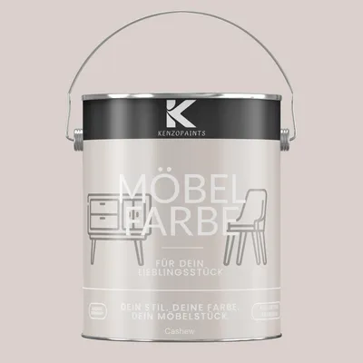 Produktbild von Kenzopaints 2,5Liter Möbelfarbe Möbellack Buntlack Farbraum - Cashew