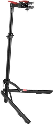 Produktbild von Fahrrad Montageständer Elite Team Mod. 20 - 25 kg Tragkraft, faltbar, schwarz/rot