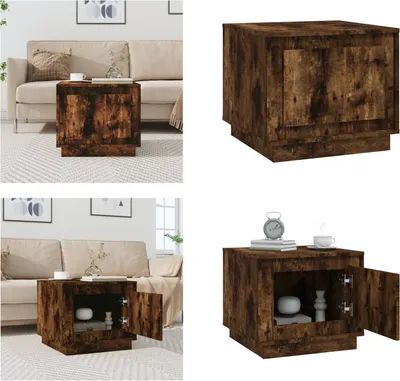 Produktbild von vidaXL Couchtisch Räuchereiche 51x50x44 cm Holzwerkstoff - Couchtisch - Couchtische - Beistelltisch - Beistellschrank