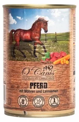 Zdjęcie produktu dla Mokra karma dla psa O'Canis z warzywami i siemieniem 400 g