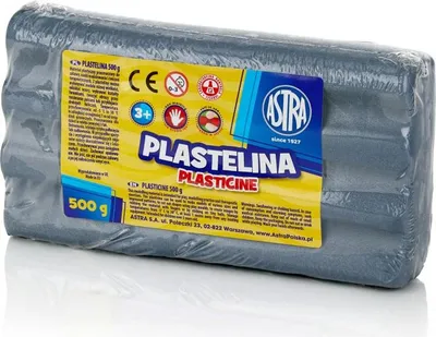 Obrázek produktu pro Astra plastelína 500g metalická stříbrná