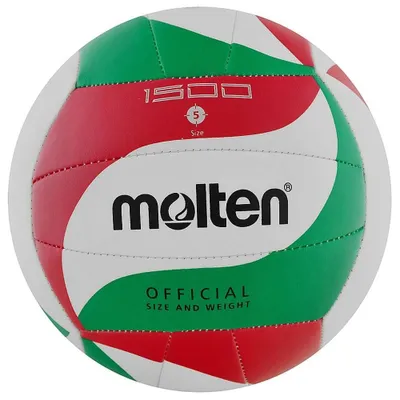 Obrázek produktu pro Molten - „V5M1500“  Kožený volejbalový míč MR175 (5) (bílá/zelená/červená)